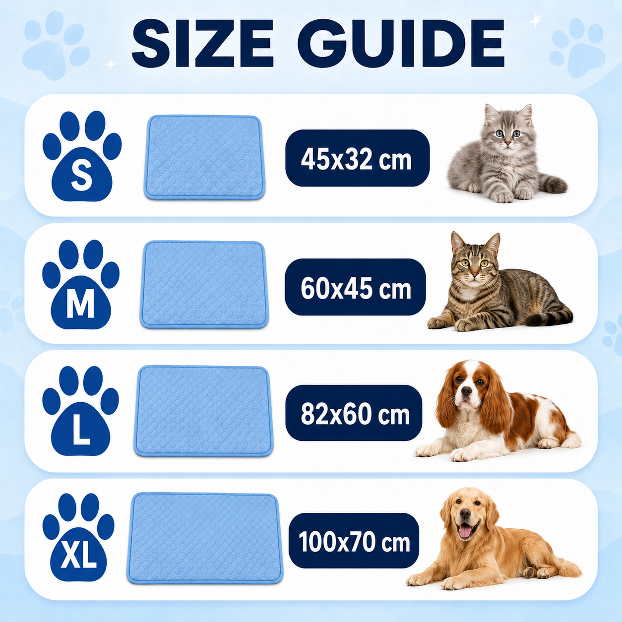 Pet Cooling Mat for Cats & Dogs - Free Grooming Glove Included!